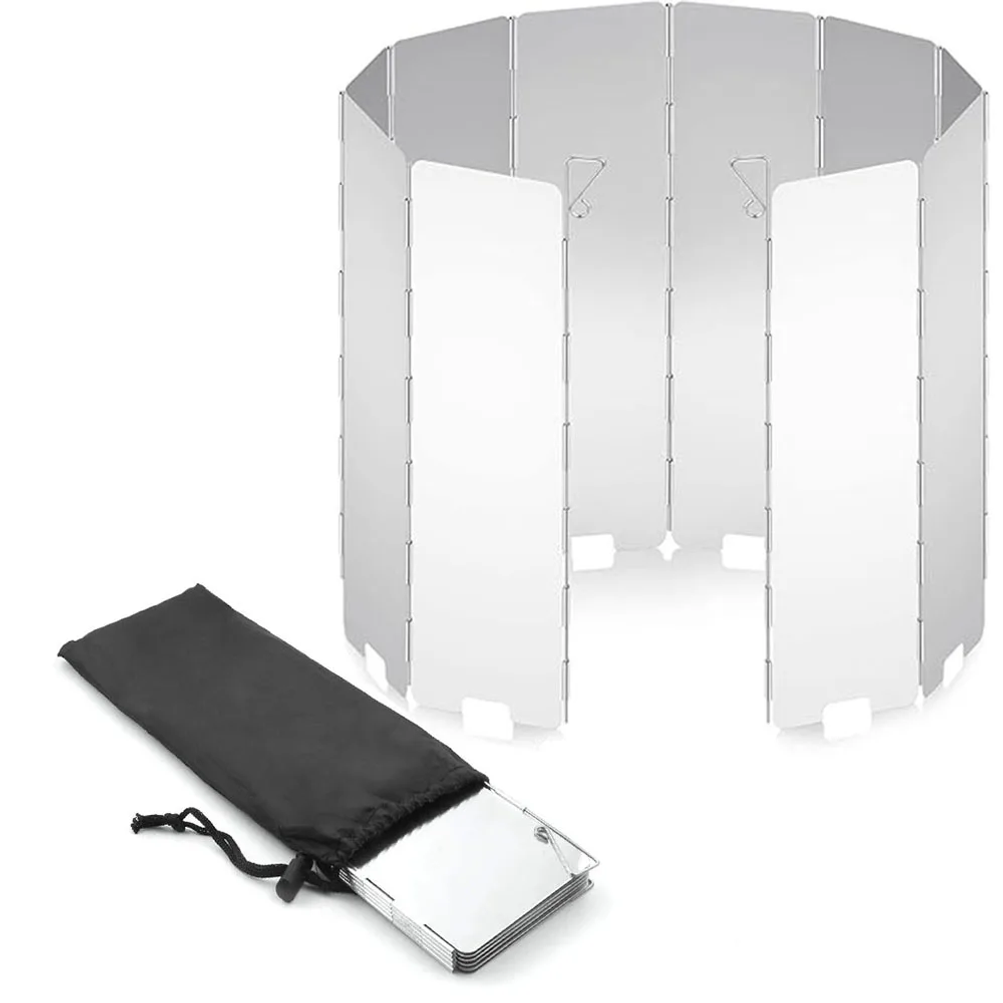 Camping Cooking Fuel - Lightweight Folding Camping Stove Windshield -