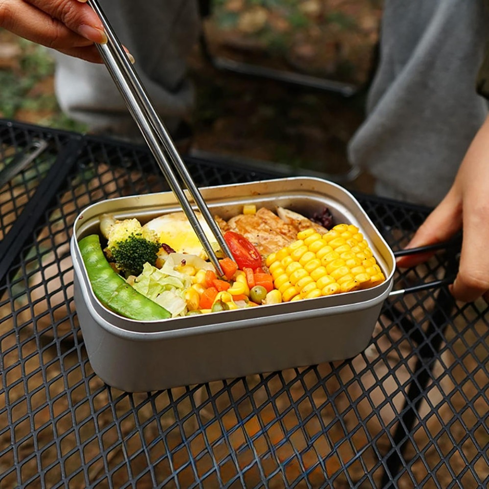 Camping Cooking Pot - Ultralight Tableware Camping Cookware Lunch Box