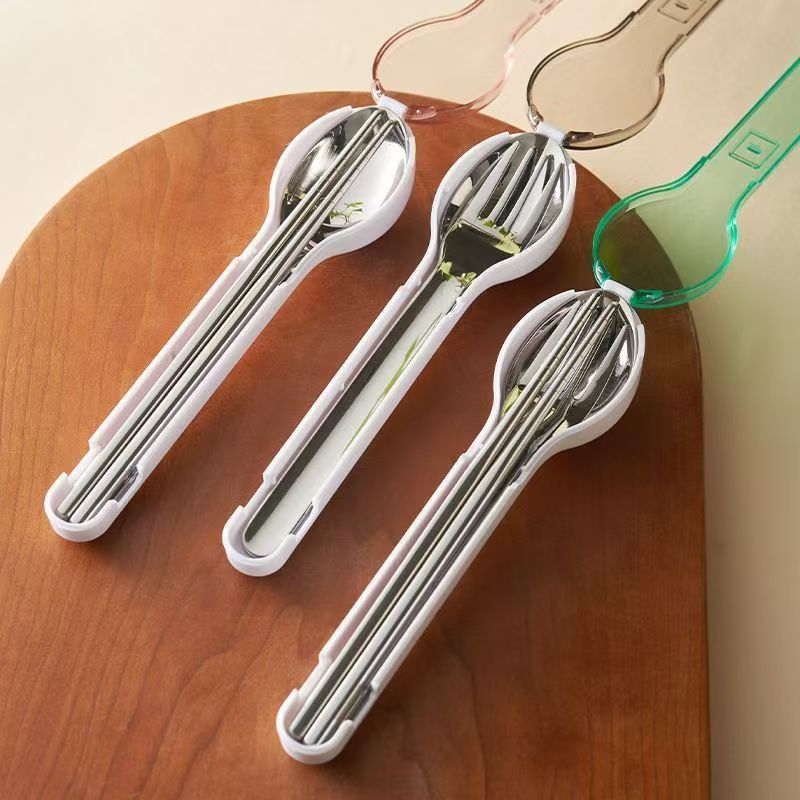 Camping Cooking And Eating - Portable Cutlery Set with Storage Box