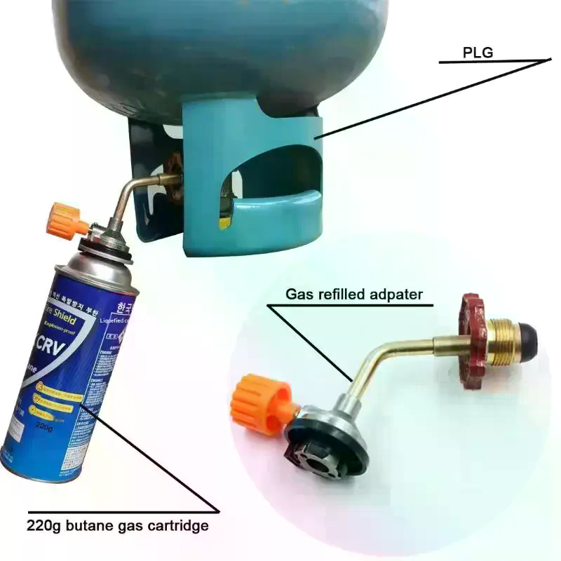 Camping Cooking Fuel - Gas Butane Cylinder Tank Refill Connector