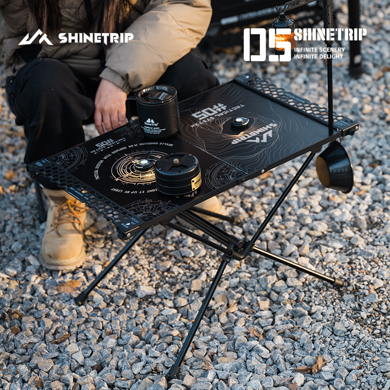 Camping Cooking Table Foldable - Multifunctional IGT Table Bracket ShineTrip Aluminum
