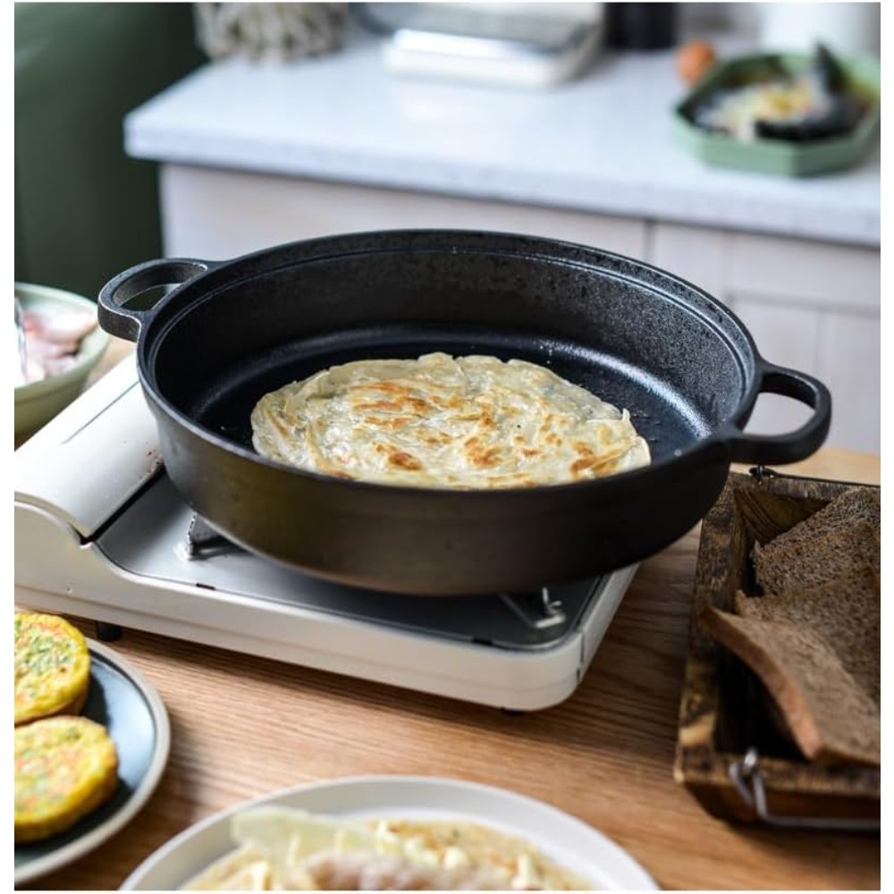 1PCS Cast Iron Skillet with Ha - огляд і ціна Skillet Cast Iron Camp