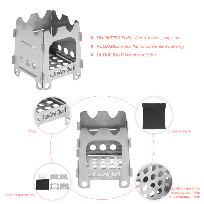 Lixada Titanium/Stainless stee - огляд і ціна Camping Cooking Grate