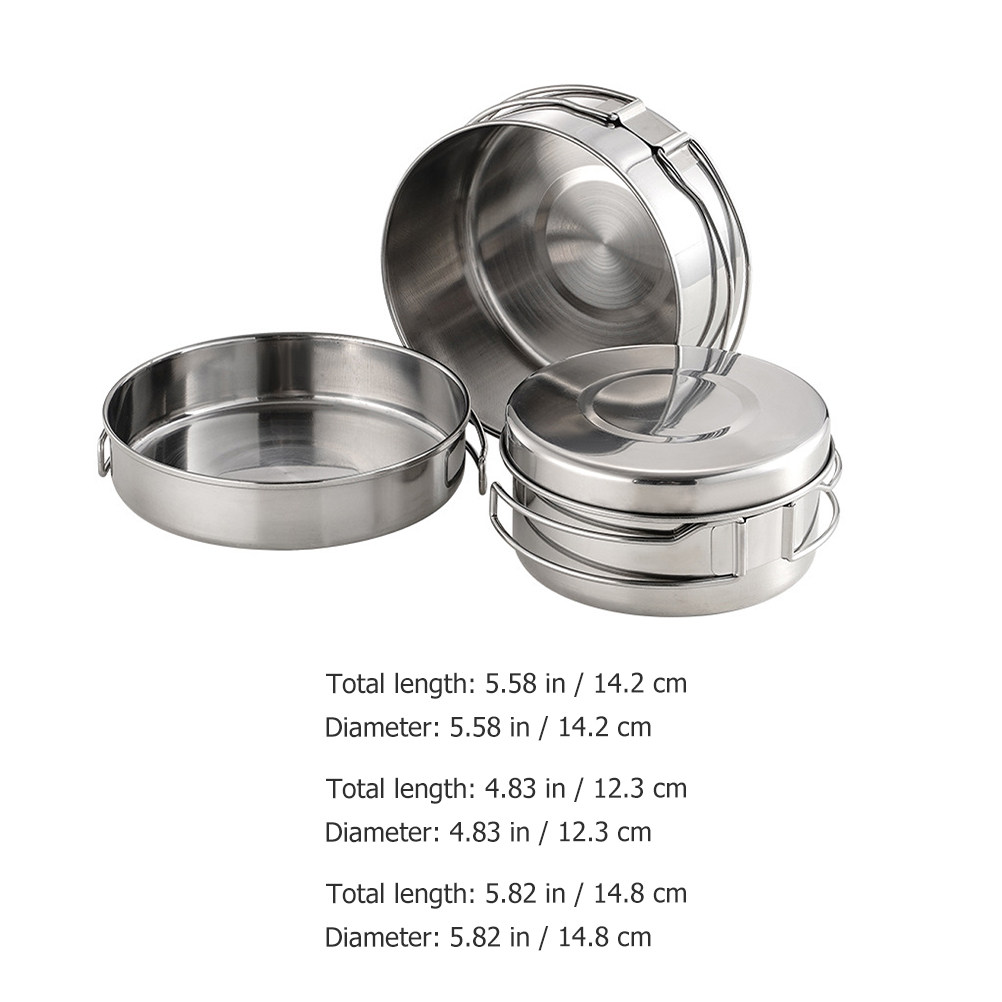 1Set Stainless Steel Camping C - огляд і ціна Camping Cooking Lightweight