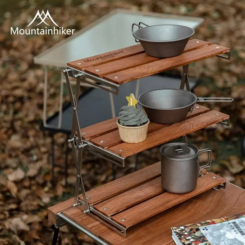 MOUNTAINHIKER Three-tier Rack  - огляд і ціна Camping Cooking Table Foldable