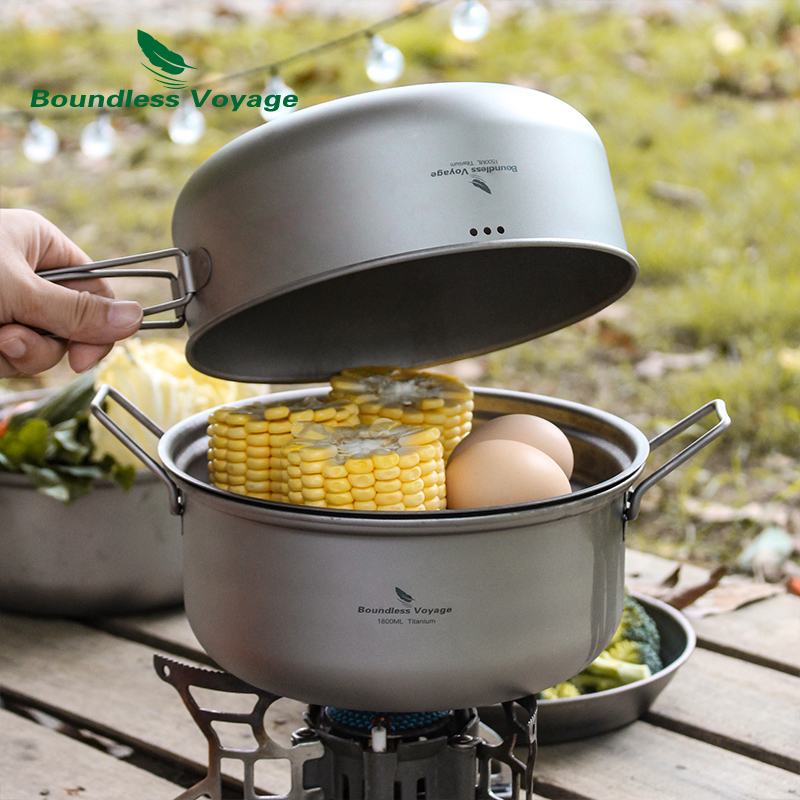 Boundless Voyage Titanium Stea - огляд і ціна Camping Cooking Rice