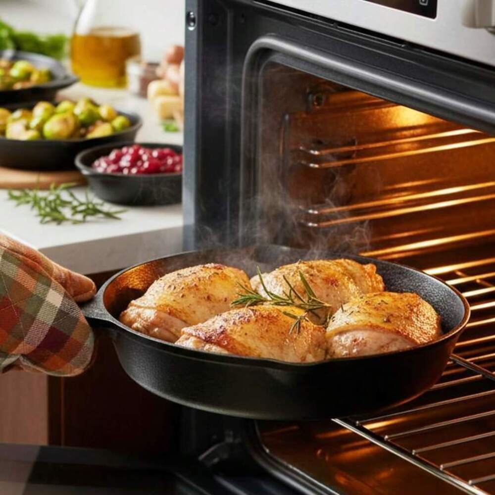 4-Piece Cast Iron Cookware Set - огляд і ціна Skillet Cast Iron Camp