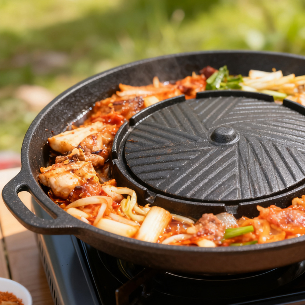 KOSUN Korean BBQ Grill Pan 2 i - огляд і ціна Camping Cooking And Eating