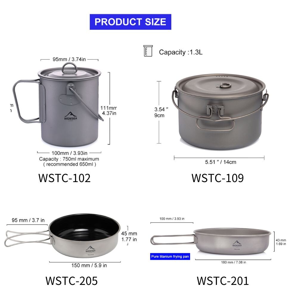Widesea Camping Tableware Tita - огляд і ціна Camping Cooking Rice