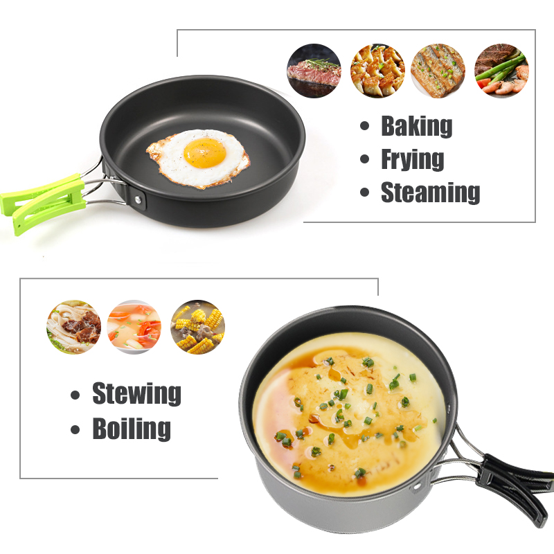 WESTTUNE Camping Cookware Kit  - огляд і ціна Camping Cooking Rice