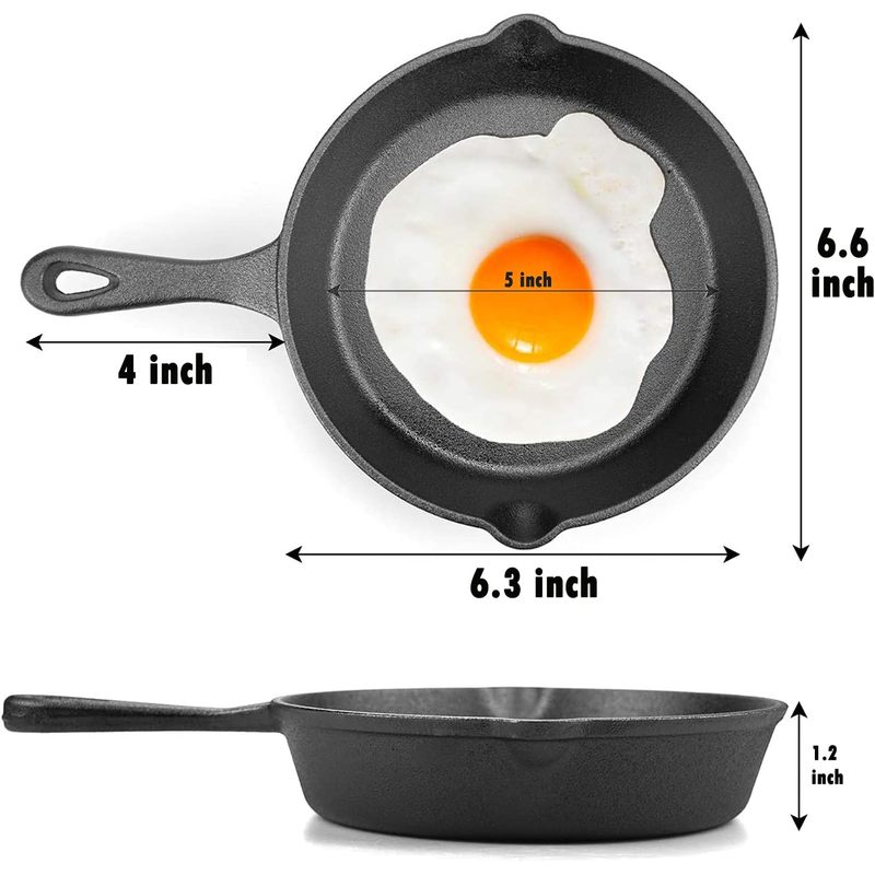 6 Inch Cast Iron Skillet, Fryi - огляд і ціна Skillet Cast Iron Camp