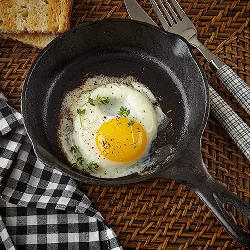 6 Inch Cast Iron Skillet, Fryi - огляд і ціна Skillet Cast Iron Camp