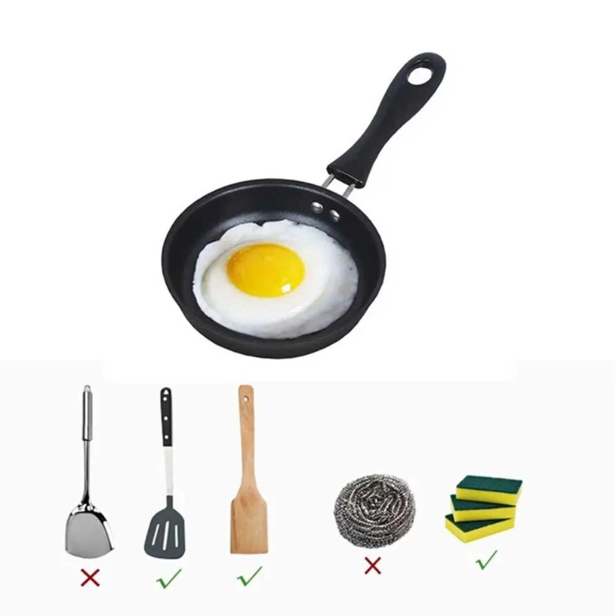 Mini Frying Pan with Handle Po - огляд і ціна Skillet Cast Iron Camp