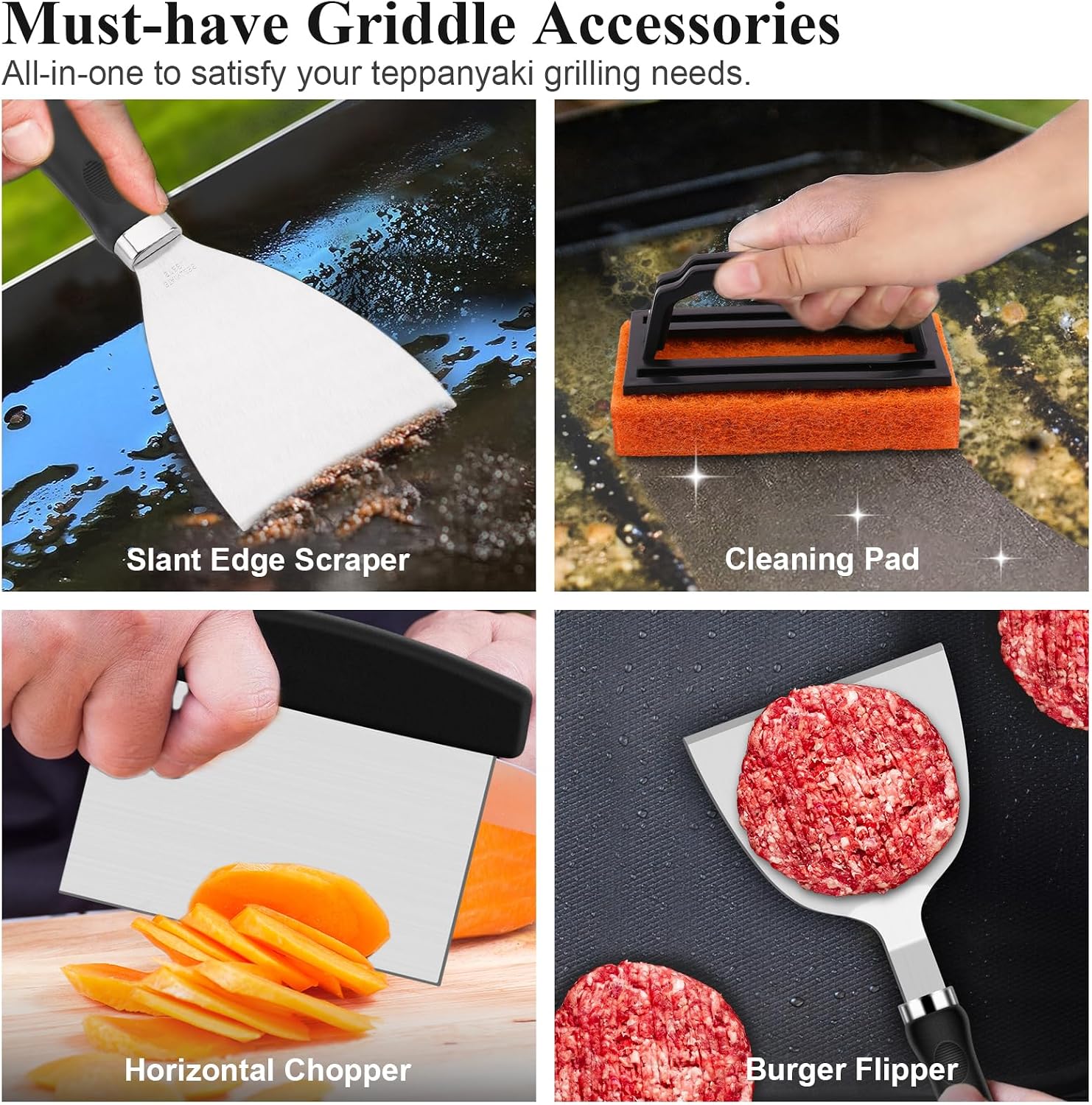 27Pcs Flat Top Griddle Accesso - огляд і ціна Camping Cooking Gifts