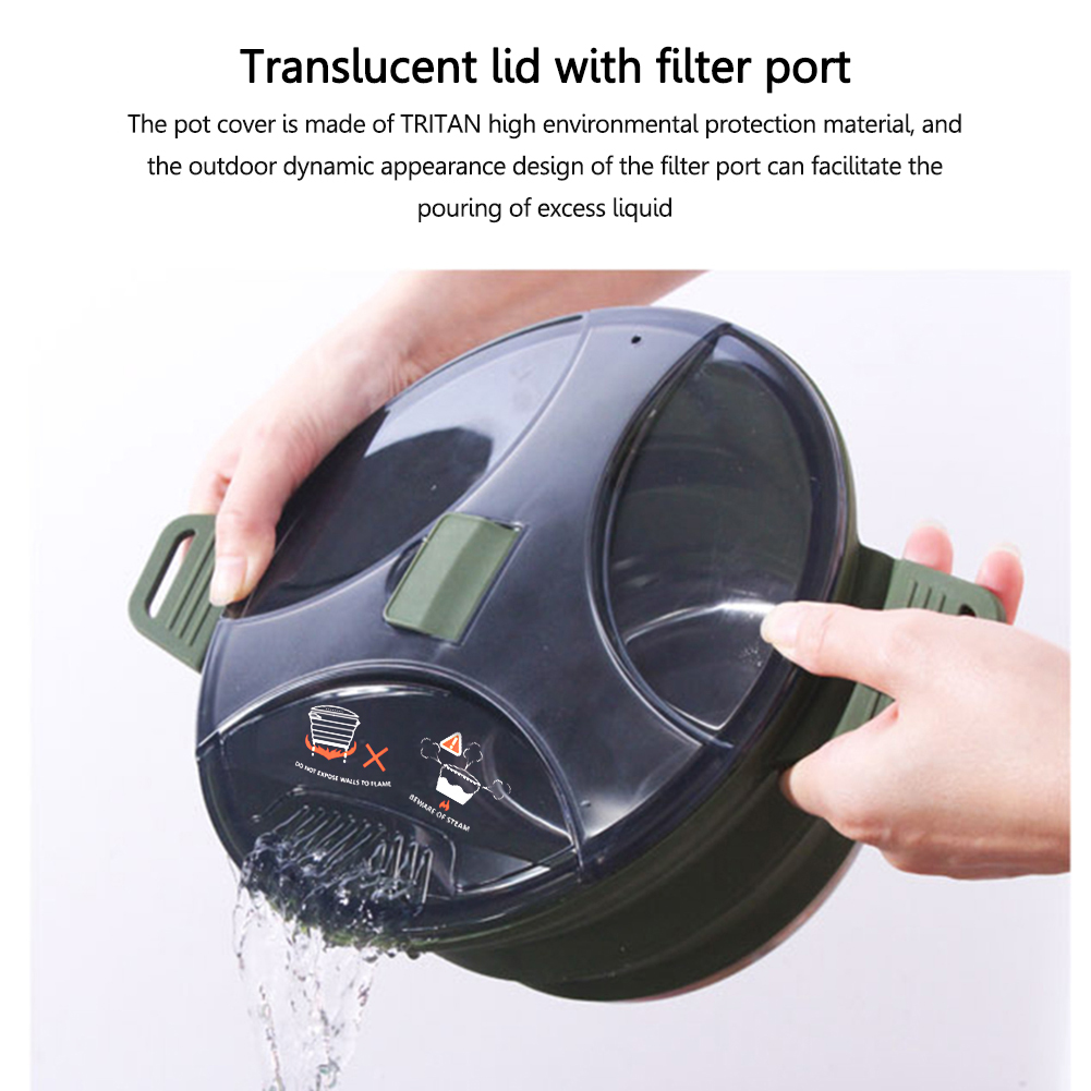 2.5L Silicone Folding Kettle C - огляд і ціна Camping Cooking Gadgets