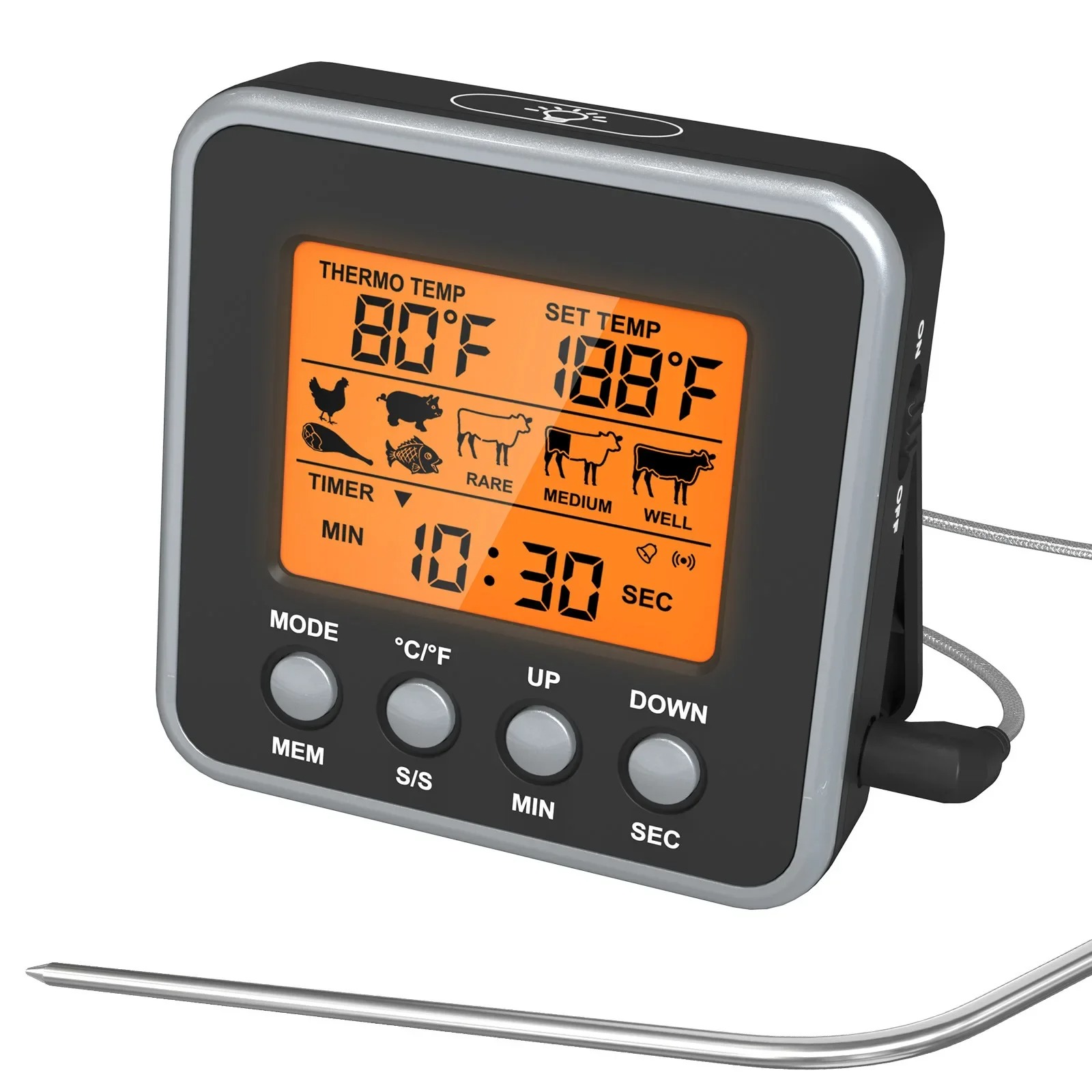 LCD Digital Meat Thermometer M - огляд і ціна Meat Thermometer Camp