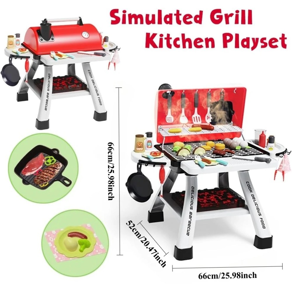 Barbecue Grill Toy Set Kids BB - огляд і ціна Camping Cooking Gifts