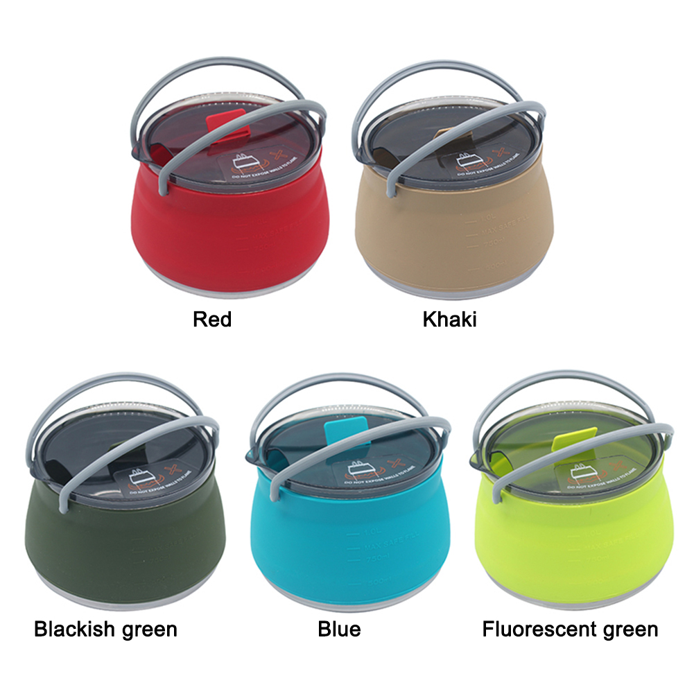 1L Outdoor Silicone Kettle  Ca - огляд і ціна Camping Cooking Gifts