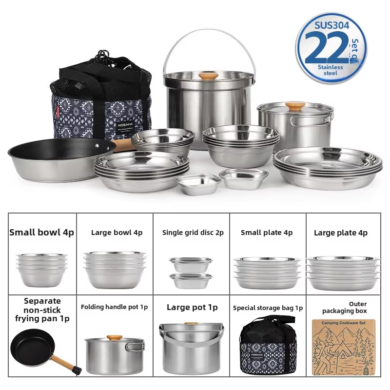 NOBANA Newest Outdoor Stainles - огляд і ціна Camping Cooking Rice