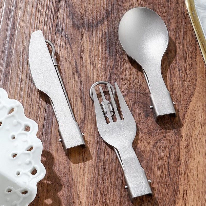 Titanium Foldable Utensil Set  - огляд і ціна Camping Cooking And Eating