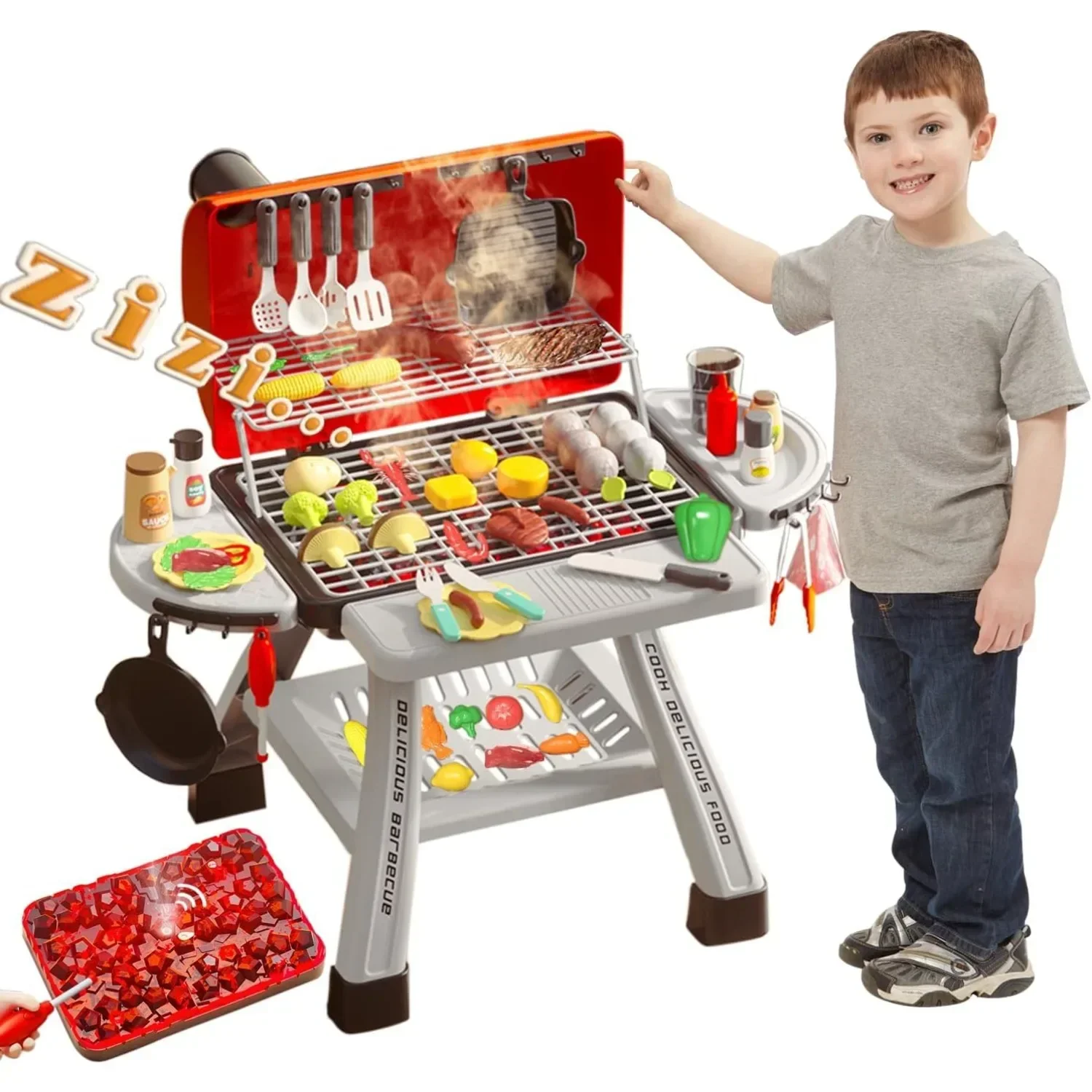Barbecue Grill Toy Set Kids BB - огляд і ціна Camping Cooking Gifts