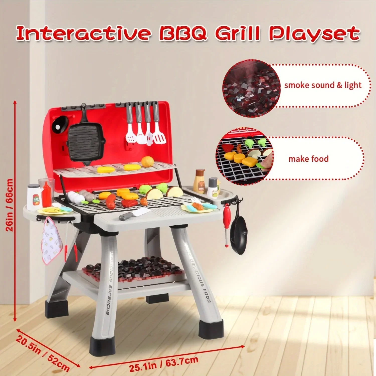 Barbecue Grill Toy Set Kids BB - огляд і ціна Camping Cooking Gifts