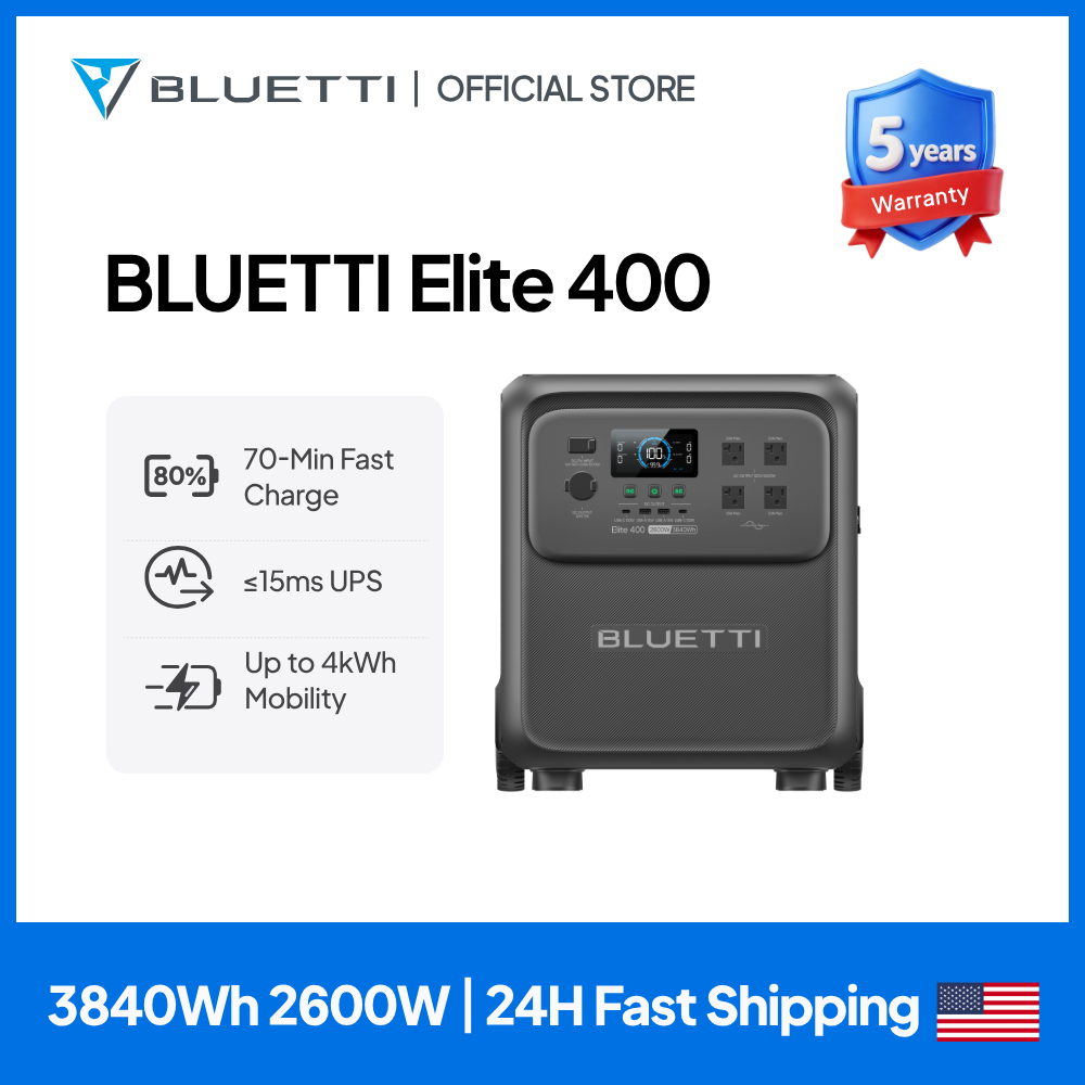 BLUETTI Elite 400 2600W 3840Wh - огляд і ціна Camping Cooking Can