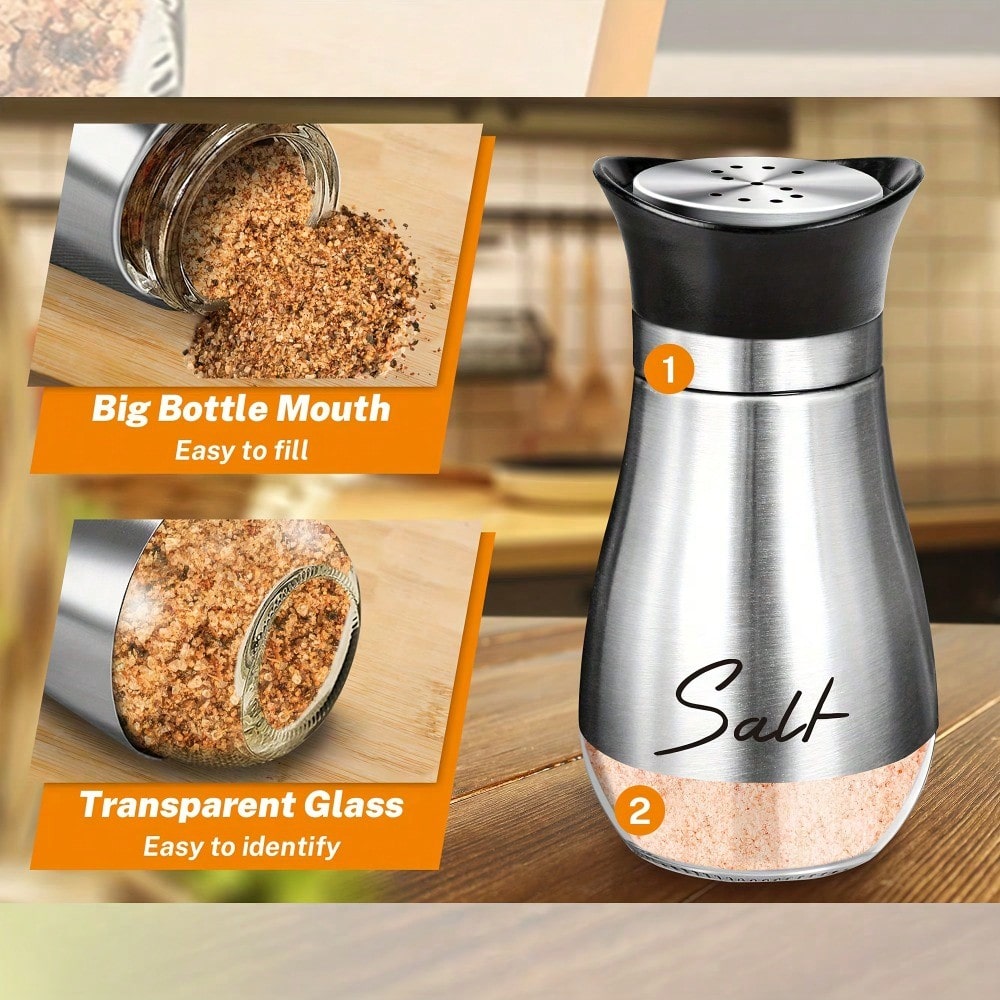 1 Salt/Pepper Shaker 4 Oz Glas - огляд і ціна Camping Cooking Gifts