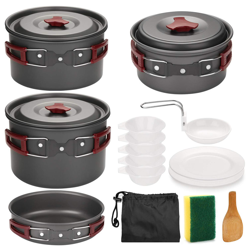 Outdoor Camping Cookware Kit N - огляд і ціна Camping Cooking Rice