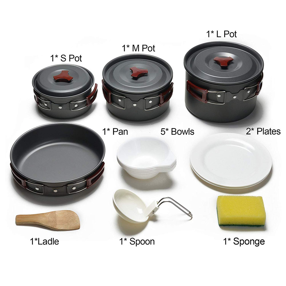 Outdoor Camping Cookware Kit N - огляд і ціна Camping Cooking Rice