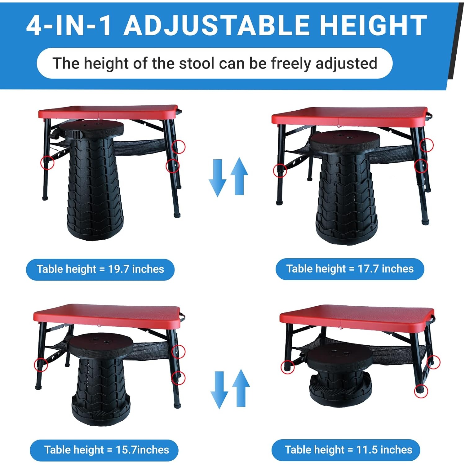 Retractable Folding Table & St - огляд і ціна Camping Cooking Table Foldable